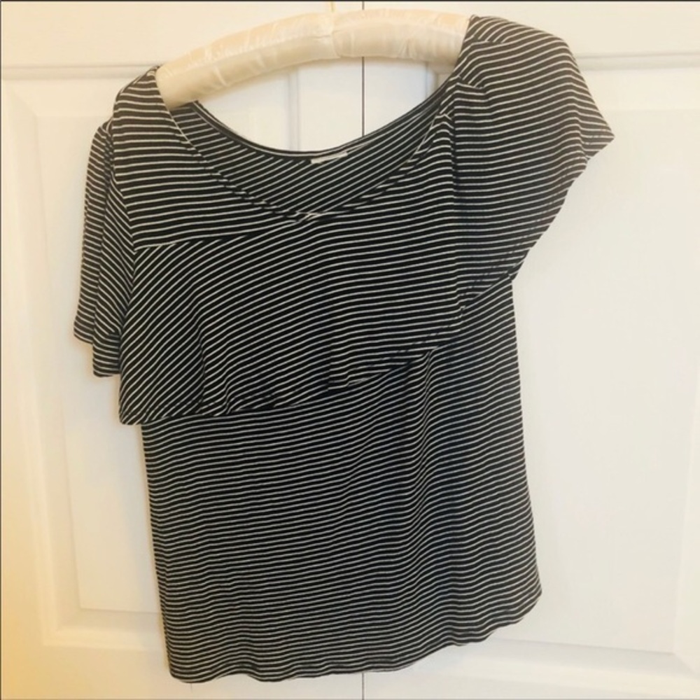 A new day by target asymmetrical ruffle short sleeve